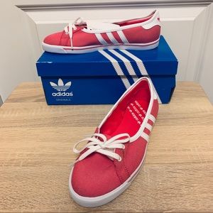 Adidas Court Ballerina Shoes, Sneakers 6.5 Rose New NIB